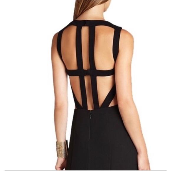 BCBG Maxazria Angelina Cutout Maxi Dress in Black Size 2 - Picture 2 of 2